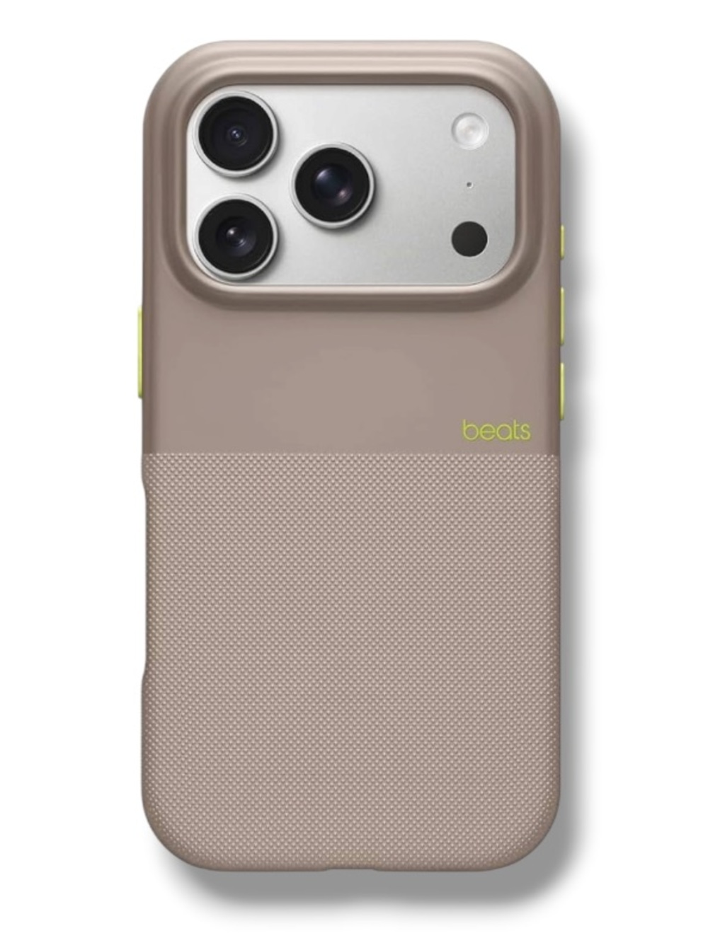 Beats iPhone 17 Pro Rugged Case with MagSafe Matte Texture Alpine Gray & Lime